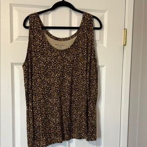 Ava & Viv Brown and Black Sleeveless Tank Top